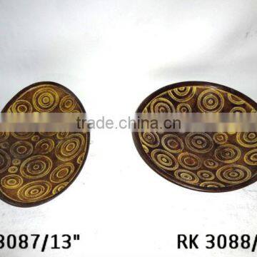 Antique Tray, Oval Tray, Aluminium Tableware,Round Tray,enamel serving tray,antique metal serving trays
