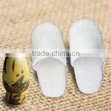 Promotional Machine Washable Hotel Slippers Terry Closed Toe Disposable Hotel Slippers