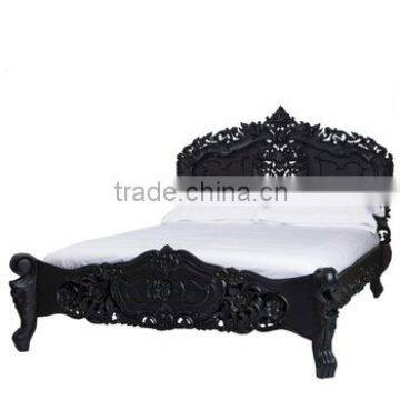 Rococo French Black Bed