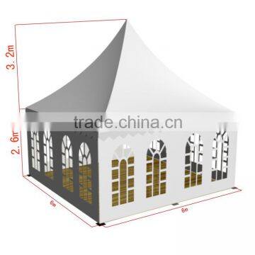 6m Square Luxury Pagoda Party Tent for Sale