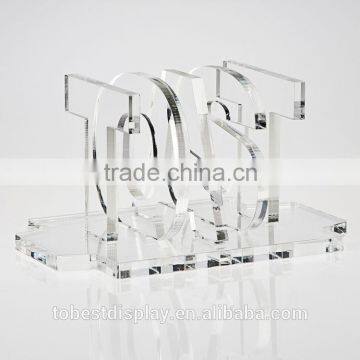 innovative design countertop clear acrylic toast rack,bakery holder,bread rack