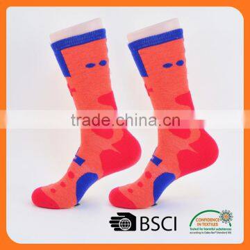 wholesale custom coloured cushion merino wool socks