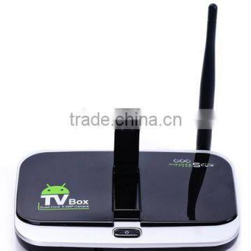 CS918S Android 4.2 Smart TV Box Allwinner A31 Quad Core 1GB RAM 8GB ROM Built in 2.0MP Camera Media Player TV receiver