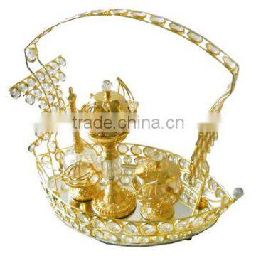 2016 Gold plated dinnerware sets T103