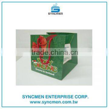 Colorful Design Full Color Printed Small Paper Bags with Rope handle