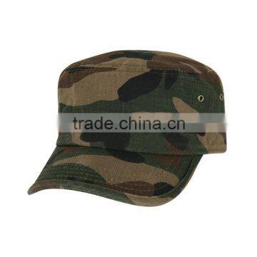 Custom Flip Up Brim Camo Strapback Army Cap Military Hat