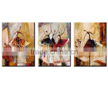 abstract dancers oil medium canvas art painting