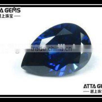 pear good cutting natural blue sapphire carat