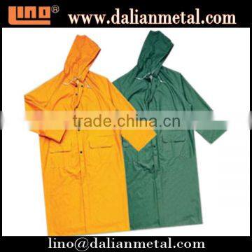 0.32mm yellow adult raincoats pvc