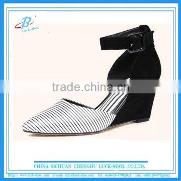 Wedge heel dress shoes pointy toe dress shoes factory dress shoes