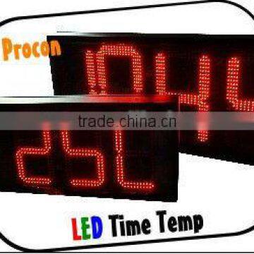 10'' Led Time And Temperature Sign Board