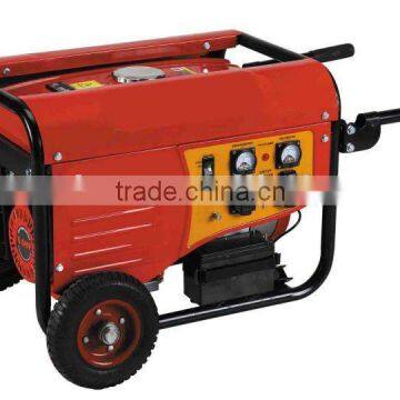 New Type ENGINE168F2.5kw Press type electric start-up Gasoline Generator with wheel