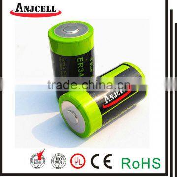 er34615M 3.6V d size battery terminal 14.5Ah high power batteries Automatic meter reading system battery 14500mah