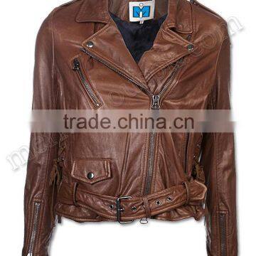 Women Brown Fashion Leather Jackets