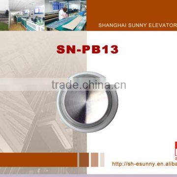 Hot Sell High Quality Mirror Surface Excellent Material Elevator Parts Shnghai Manufacturer/elevator Push Button/SN-PB13