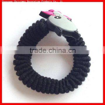 Soft pvc elastic hairband for girls