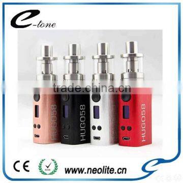 Built-in battery Hugo 58W TC box mod hugo vapor with best quality