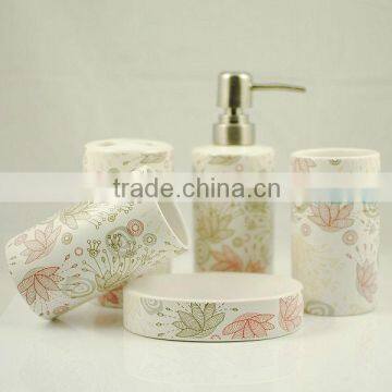 5pcs ceramic bathroom sets