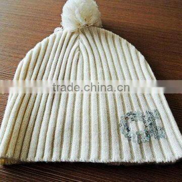 TYH008 100% Arcylic Sewing Fashion Knitted Hat