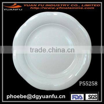 Clear melamine plate