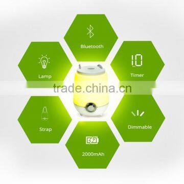 2016 New Bluetooth Speaker Lamp Night Light Lantern With Strap Wireless Audio Speaker 3.5mm Audio Input 10 Min Timer photo-6