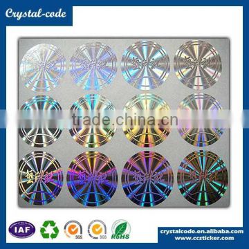 Security hologram label gloss lamination self adhesive hologram sticker