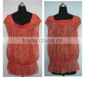 Fashion Ladies Short Sleeve Blouses