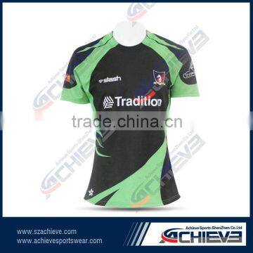 2015 fashion blank wholesale rugby shirts