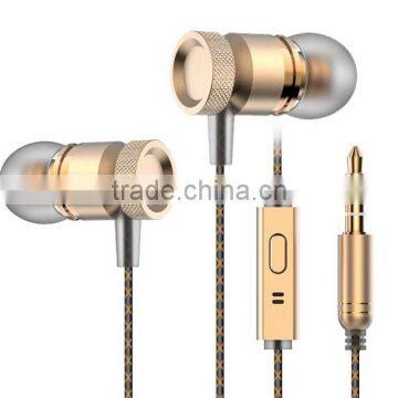 metal earphone/metal earbuds/metal headphones with CE/ROHS