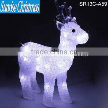 Led Acrylic deer LED Lights, acrylic christmas decoration, animated acrylic LED figures (MOQ: 100PCS GS/CE)