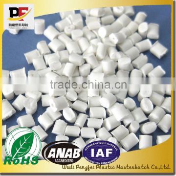 White masterbatch with high-grade rutile Tio2 for film,injection and extrusion, high quality color masterbatch manufacturer