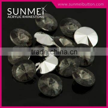 Nickel-Free Round Shape Pointback Bling Bling Crystal Gems For Shoes