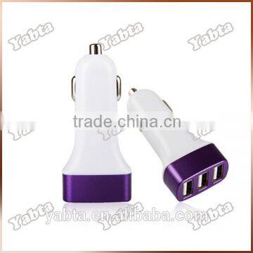 OEM Car Charger Supplier - YABTA 25W 12-24V 5.1A 3 Port Usb Car Charger, Protable for Iphone 3 Usb Car Charger photo-2