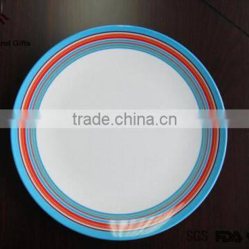 Home dinnerware type melamine plate for custom