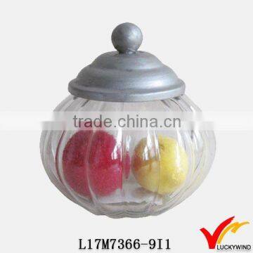 Vintage Style Decorative Glass Jar