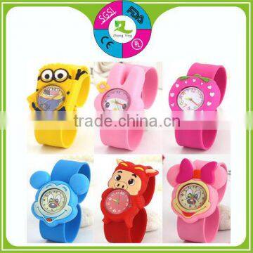 All kinds of cartoon design Waterproof Children silicone Kids Wristwatch