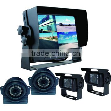 Backup Camera System | Four Camera Setup with Quad View Monitor CS-S751TMQ