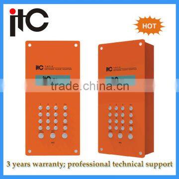 Digital IP apartment intercom system with emergency call panel