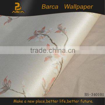 3d chinoiserie big flower material wallpaper