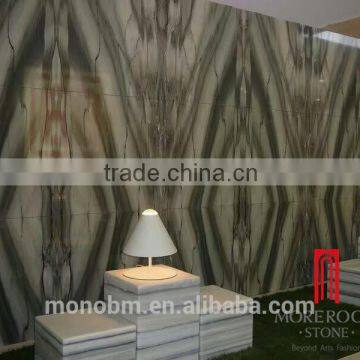 Popular Bookmatch Marble Grey Marble Slab Price