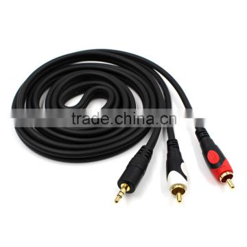 6ft Aux Audio / Video 3.5mm Stereo Male to 2 RCA Adapter CABLE