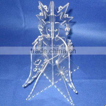 Wholesale decorative acrylic christmas ornaments, acrylic christmas tree for promotion