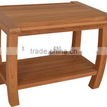 Grade A teak wooden comfortable SPA bench FSC approved