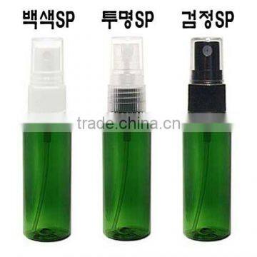 Spray cap PET bottle 40ml Green Clear