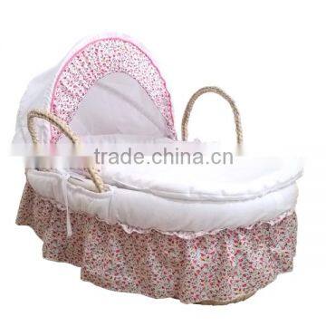 3 pieces Frilly moses basket dressing