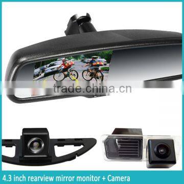 4.3 Inch GPS & Navigation Rear View Mirror Monitor With Compass & Temperature Auto Dimming and Backup Camera Display photo-2