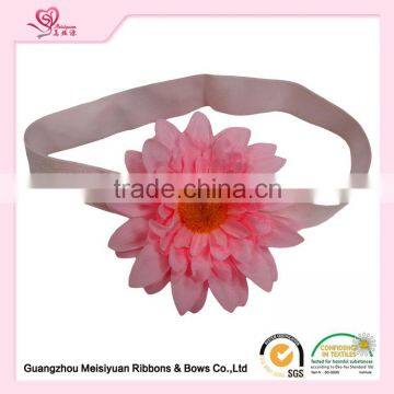 Wholesale Pink Flowers Headband For Baby Girls With Elastics Band