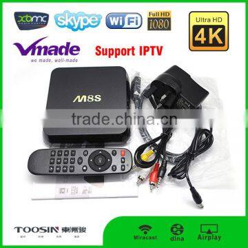strong android m8s Android TV Box 4K OTT Quad Core Original amlogic s805 xbmc kodi quad core M8S android tv box