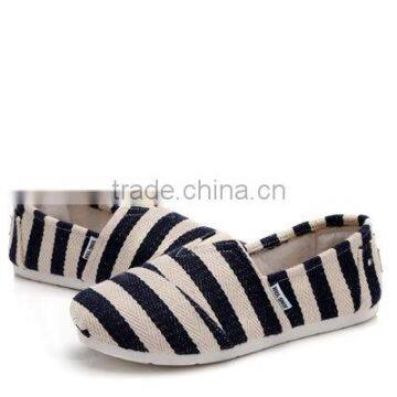 high level breathable canvas women shoes with colorful and bright
