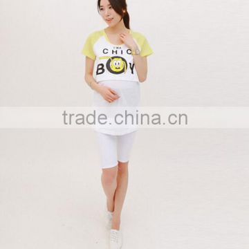 2016 new design maternity clothes, cotton T-shirt for pregnant women